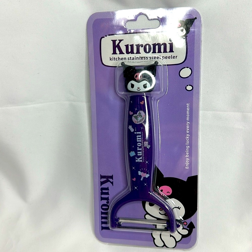 Sanrio KUROMI Stainless Steel Fruit Peeler Tool for Effortless Peel…